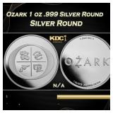 Ozark 1 oz .999 Silver Round