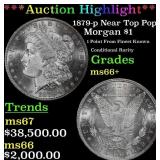 *Highlight* 1879-p Morgan Dollar Near Top Pop! $1