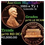 *Highlight* 1981-s Ty 1 Proof Lincoln Cent 1c pr70