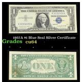 1957A $1 Blue Seal Silver Certificate Grades Choic