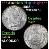 *Highlight* 1898-o Morgan Dollar $1 ms67 SEGS (fc)