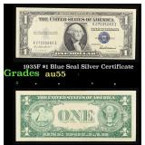 1935F $1 Blue Seal Silver Certificate Grades Choic