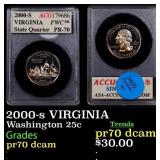 2000-s VIRGINIA Proof Washington Quarter 25c ACG