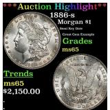 *Highlight* 1886-s Morgan Dollar $1 ms65 SEGS (fc)