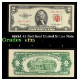 1953A $2 Red Seal United States Note Grades vf++