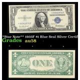 **Star Note** 1935F $1 Blue Seal Silver Certificat