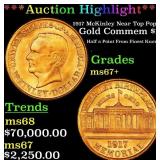 *Highlight* 1917 McKinley Gold Commem Dollar Near