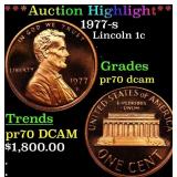 ***Auction Highlight*** 1977-s Proof Lincoln Cent