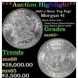 *Highlight* 1887-o Morgan Dollar Near Top Pop! $1