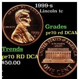 1999-s Proof Lincoln Cent 1c pr70 rd DCAM SEGS