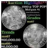 *Highlight* 1880-p Morgan Dollar TOP POP! $1 ms67