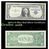 1957A $1 Blue Seal Silver Certificate Grades Choic