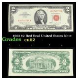 1963 $2 Red Seal United States Note Grades Select