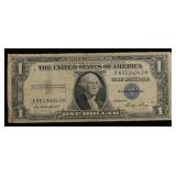 1935E $1 Blue Seal Silver Certificate Grades vf+