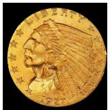 *Highlight* 1927-p Gold Indian Quarter Eagle TOP P