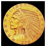 *Highlight* 1909-p Gold Indian Half Eagle Near Top