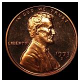 1973-s Proof Lincoln Cent 1c Grades GEM++ Proof