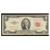 1953A $2 Red Seal United States Note Grades vf++