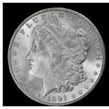 *Highlight* 1891-p Morgan Dollar $1 ms65+ SEGS (fc