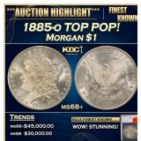 1885-o Morgan Dollar TOP POP! $1 ms68+ SEGS