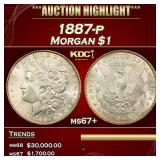 1887-p Morgan Dollar $1 ms67+ SEGS