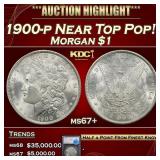 1900-p Morgan Dollar Near Top Pop! $1 ms67+ SEGS