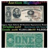 1890 $1 Treasury Note Edwin M Stanton Grades Selec