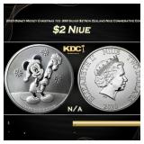 2020 Disney Mickey Christmas 1oz .999 Silver $2 Ne