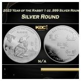 2023 Year of the Rabbit 1 oz .999 Silver Round