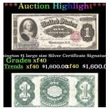 1891 Martha Washington $1 large size Silver Certif