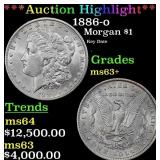 *Highlight* 1886-o Morgan Dollar $1 Select+ Unc US