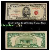 1935E $1 Blue Seal Silver Certificate Grades xf