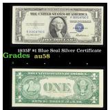 1935F $1 Blue Seal Silver Certificate Grades Choic