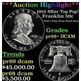 *Highlight* 1955 Proof Franklin Half Dollar NEar T