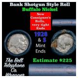 Buffalo Nickel Shotgun Roll in Old Bank Style 