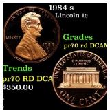 1984-s Proof Lincoln Cent 1c pr70 rd DCAM SEGS