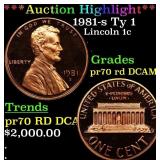 *Highlight* 1981-s Ty 1 Proof Lincoln Cent 1c pr70