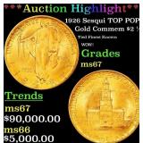 *Highlight* 1926 Sesqui Gold Commem TOP POP! $2 1/