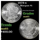 1878-s Morgan Dollar $1 Grades GEM Unc