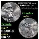 2005-d Western Waters Jefferson Nickel Westward Jo