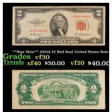 **Star Note** 1953A $2 Red Seal United States Note