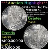 *Highlight* 1880-o Morgan Dollar Near Top Pop! $1