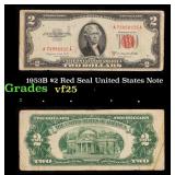 1957A $1 Blue Seal Silver Certificate Grades f+