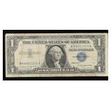 1957A $1 Blue Seal Silver Certificate Grades vf+