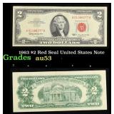 1963 $2 Red Seal United States Note Grades Select