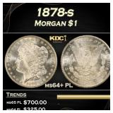 1878-s Morgan Dollar $1 Grades Choice Unc+ PL