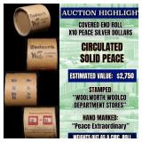 High Value! - Covered End Roll - Marked " Peace Ex