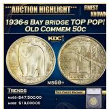 1936-s Bay bridge Old Commem Half Dollar TOP POP!