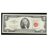 1963 $2 Red Seal United States Note Grades Choice