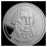 Founders of Liberty: James Madison 1 oz Silver Rou